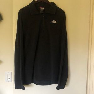 Mens XL/TG North Face fleece pullover with zipper